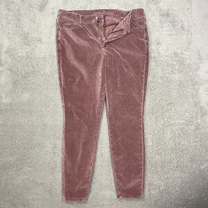 American Eagle‎ Stretch Pants Corduroy Hi Rise Jegging 20 Long Outdoorsy Casual